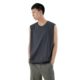 Also men's simple basic sleeveless bottoming shirt 2023 Summer new solid color cotton men's vest wholesale