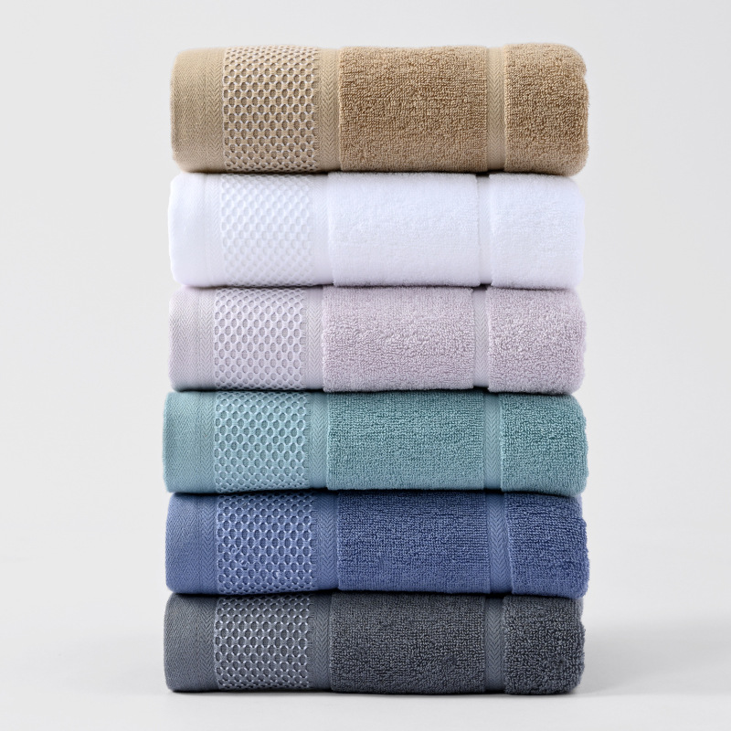 Bath towel cotton household suit cotton towel face washing soft absorbent square towel extra large hand wiping foot cleaning gift wholesale