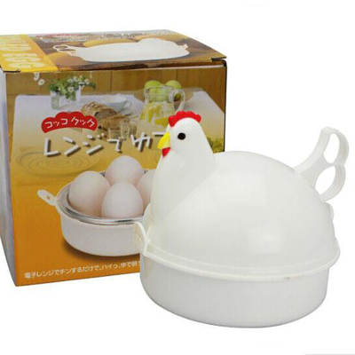 Kitchen Tools creative chicken-shaped egg-type microwave egg steamer microwave oven egg boiler 4 egg factory in stock wholesale