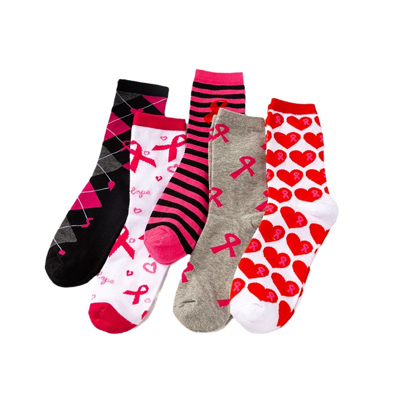 Love milk festival ladies holiday atmosphere socks women long tube cotton socks love socks factory direct versatile four-season socks