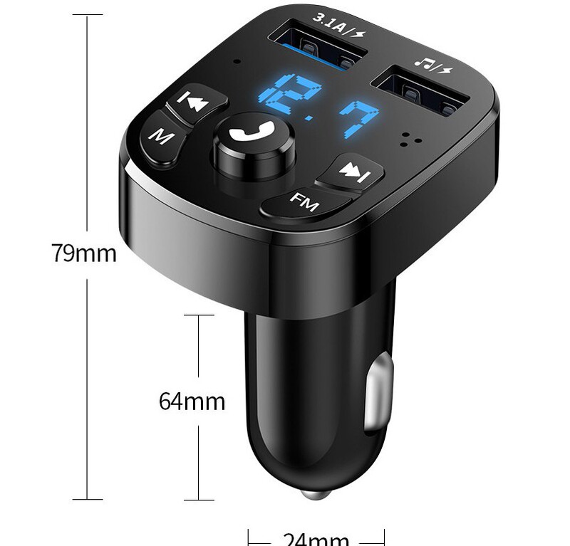 メーカー対外貿易車載充電器スマート車充電bluetooth mp3プレーヤーbluetooth車充電ギフト電気商|undefined