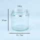 100g; transparent; glass