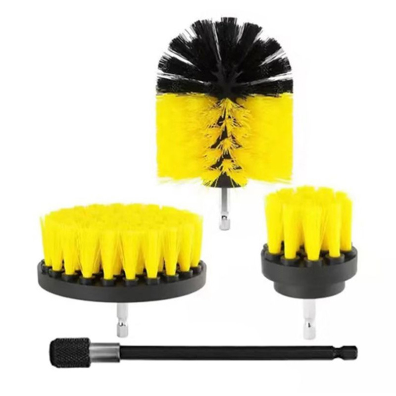 Cross-border hot car electric drill brush suit household tool brush floor brush car electric cleaning tool brush