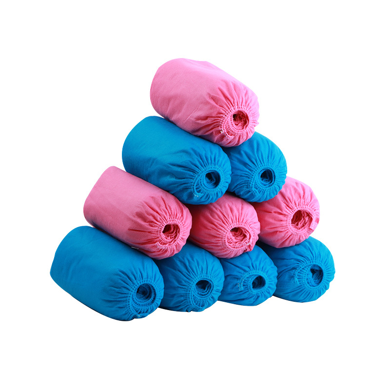 Non-woven shoe cover disposable non-woven shoe cover 100 blue factory direct postage wholesale