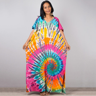 Beach blouse printed holiday robe bikini sunscreen cross border Amazon 1036(4 colors)
