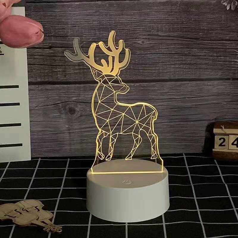 Креативный Подарок Подключите 3d Ночной свет Студент Детский день рождения подарок мультфильм Прикроватная атмосфера светодиодная зарядная настольная лампа