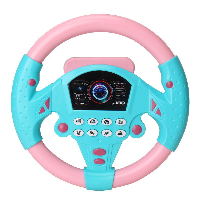 TikTok Internet Celebre Same-style co-pilot steering wheel simulation children's educational toys baby driving car simulation driving