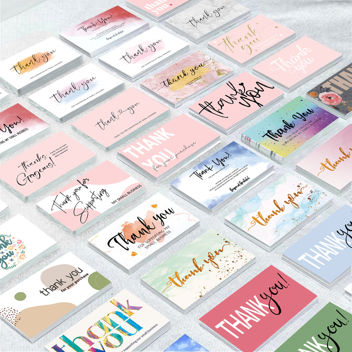 Thank you card50/Pack Thank You Card Gift Holiday Card Wedding Business Party Invitation