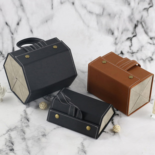 New Multi-functional Portable Glasses Storage Box Multi-slot Display Stand Travel Folding Sun Glasses Box Multi-Plaid