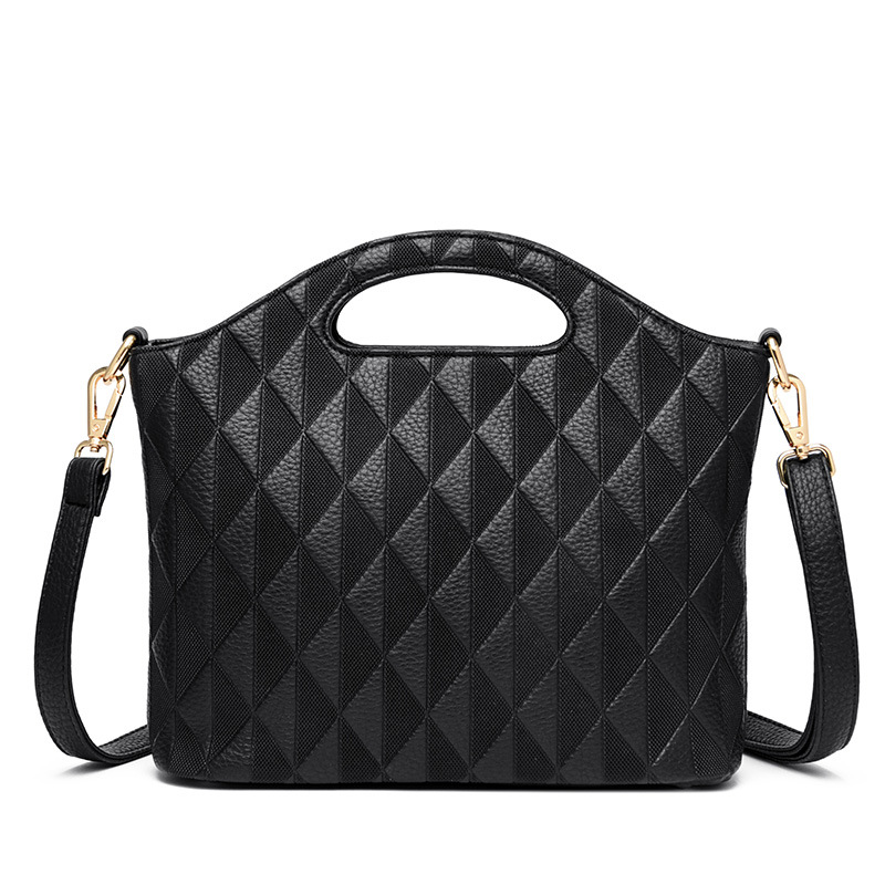 Women's bag New middle-aged women's mother bag large capacity shoulder messenger bag versatile elegant handbag_voghion.com