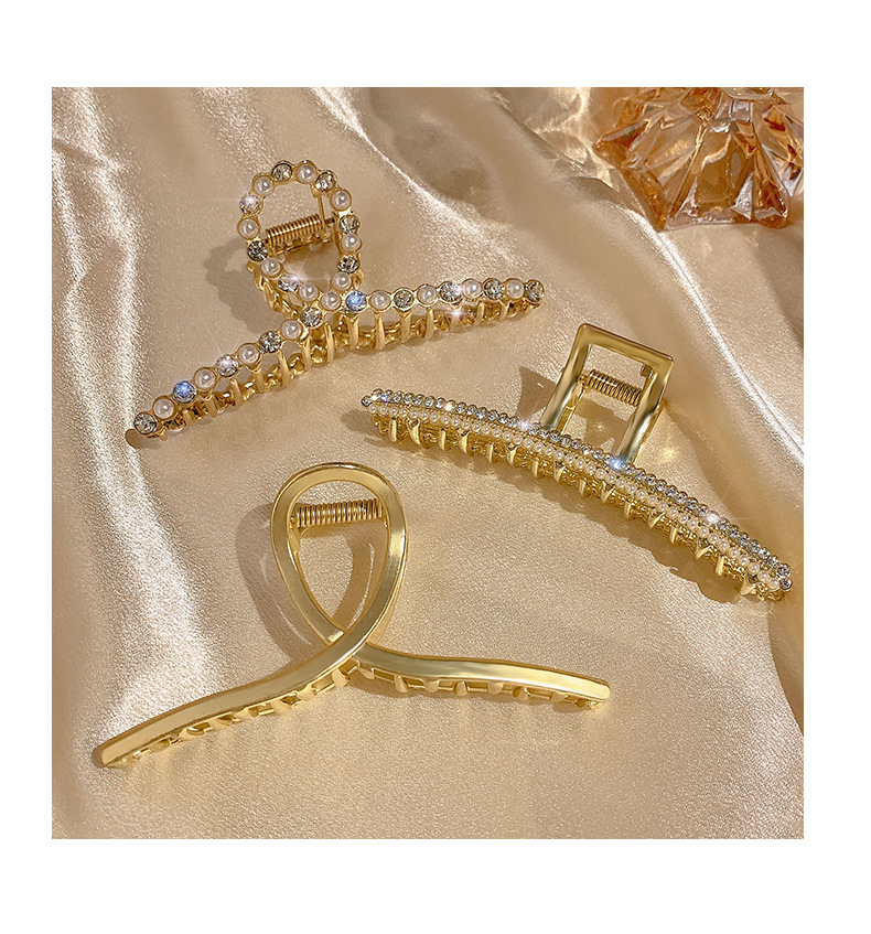 Metall-Greifclip für Damen am Hinterkopf, Hai-Clip, groß, elegant, High-End-Sinn, Internet-Promi-Haarclip, Kopfbedeckung, neuer Sommerstil_voghion.com