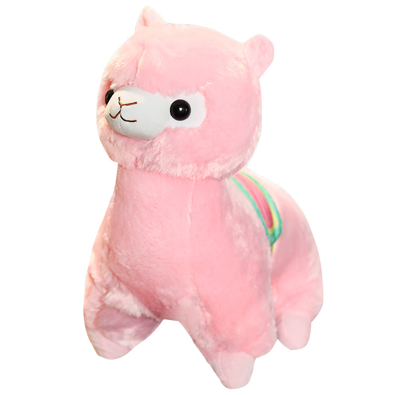 Cute Alpaca Doll God Beast Grass Mud Horse Plush Toy Zoo Mascot Saddle Alpaca Pony Rag Doll