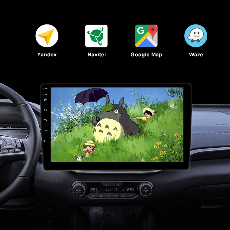 Cross-border Android navigation single spindle 9 inch 10 inch universal machine navigation chassis height adjustable car navigation integrated machine