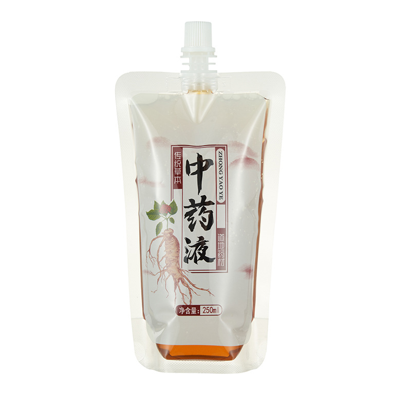 Manufacturers supply disposable Chinese medicine bag portable Chinese medicine liquid suction nozzle bag soup medicine can be heated to take-out bag