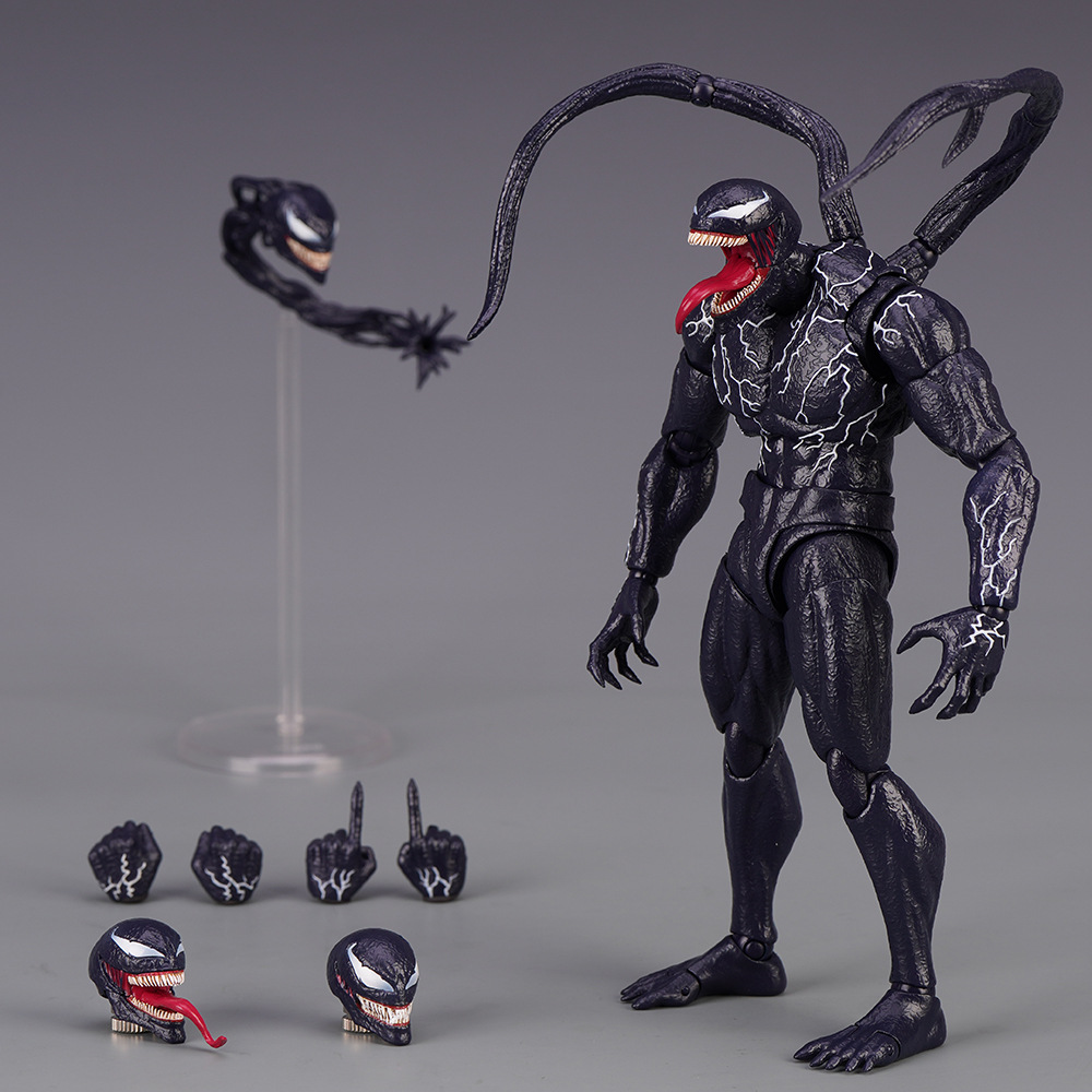 SHF Venom 2 Symbiote Marvel Universe Amazing Spider-Man Venom Action Movie Hand-Made Model Toy