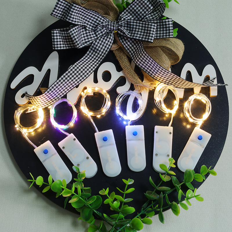 Flashing button battery box light string button switch button light flower cake gift box decorative light cross-border exclusive