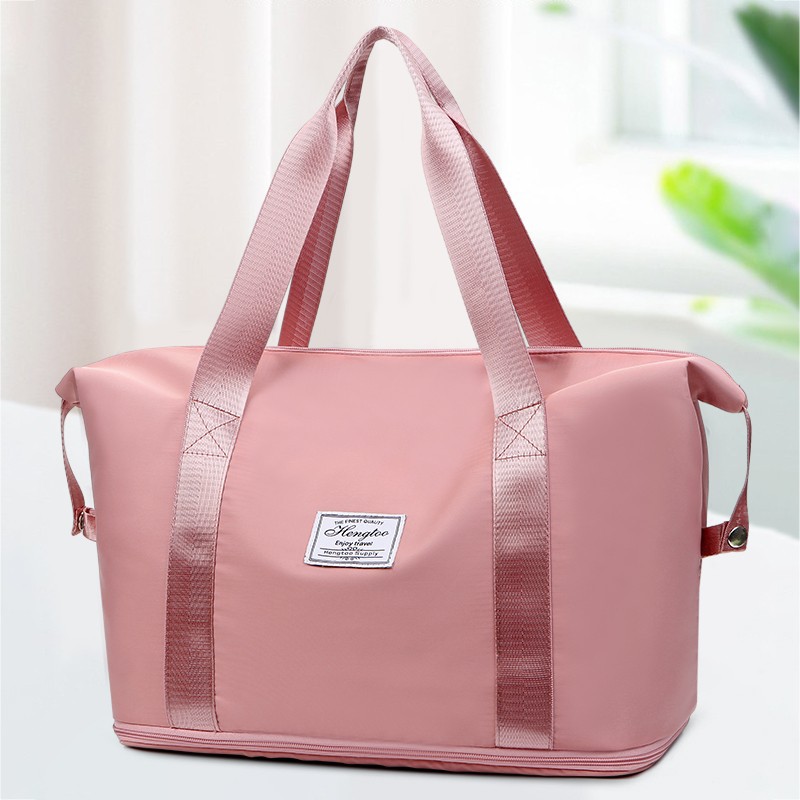 2024 new travel bag can be expanded dry and wet separation exercise yoga fitness bag short travel luggage storage bag