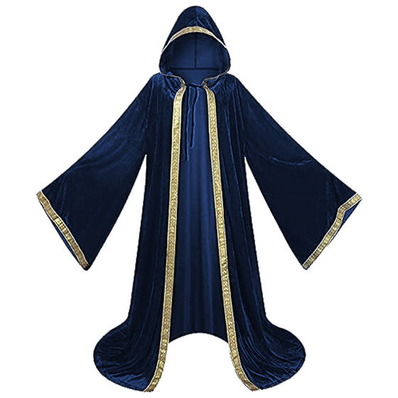 Halloween performance godfather of death cosplay cloak 4 color printed gold velvet cloak factory spot