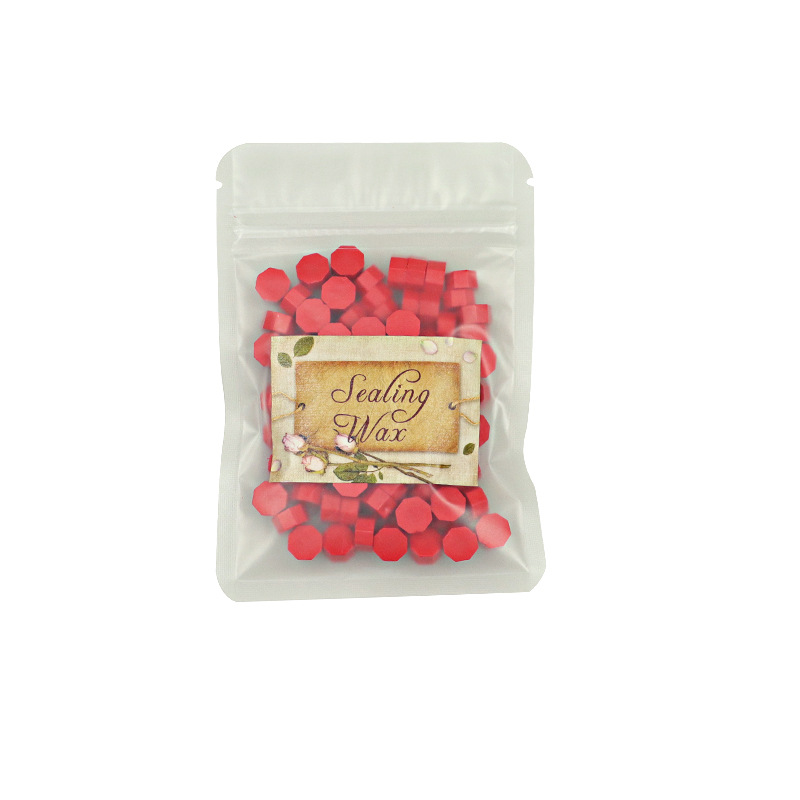 Yaqi octagonal fire paint seal wax grain small bag fire seal paint wax grain 100 grain sealing wax 131 color