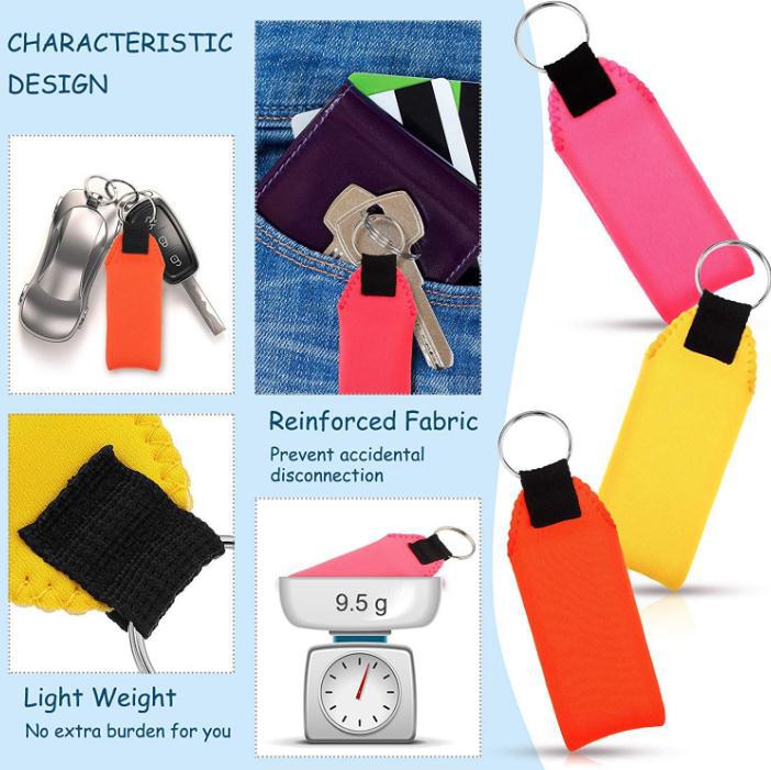 Spot diving material key chain multi-functional cross-border float buckle creative gift pendant car key chain can be Wholesale