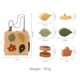 Amazon new round bead shape matching five-in-one toy wooden busy box children's educational cognitive toys