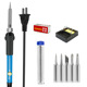 Small temperature control Blue + tin tube +5 Heads + Rosin + square bracket/medium gauge