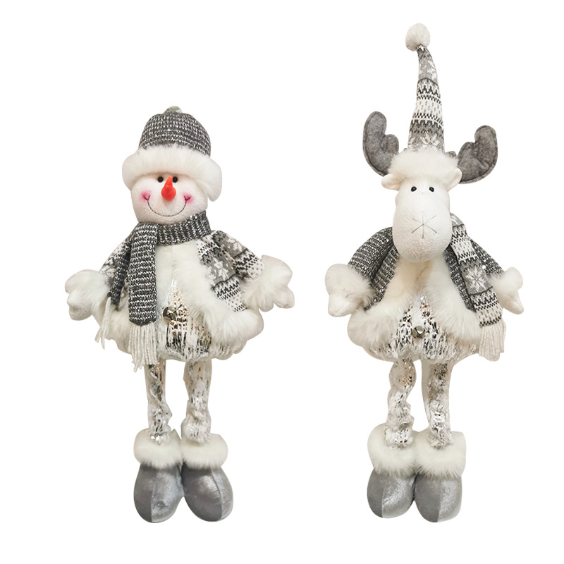 2023 spot Christmas decorations Christmas gift ornaments Christmas telescopic doll snowman deer ornaments wholesale