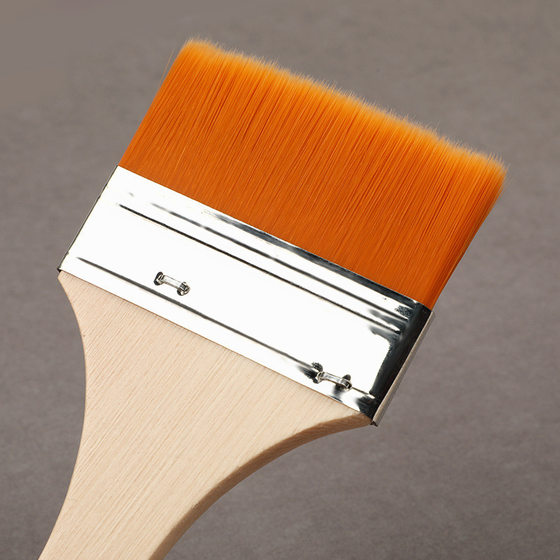Nylon wool board brush painting brush oil painting paint wooden handle brush art brush children's oil painting brush nylon brush