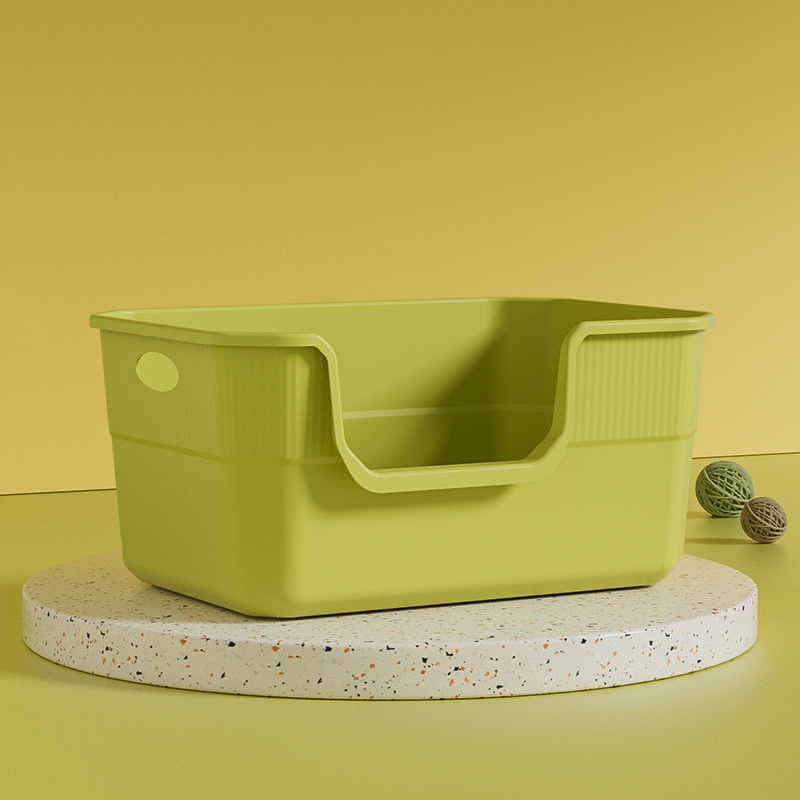 Oversized cat litter box anti-splash semi-closed Open cat toilet giant cat litter box cat supplies wholesale
