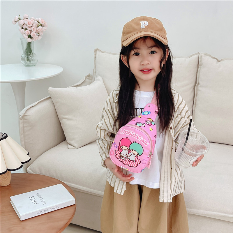 Spring and Summer New Children's Bag Boys and Girls Fashion Mini Chest Bag Cute Trendy Shoulder Bag Casual Bag