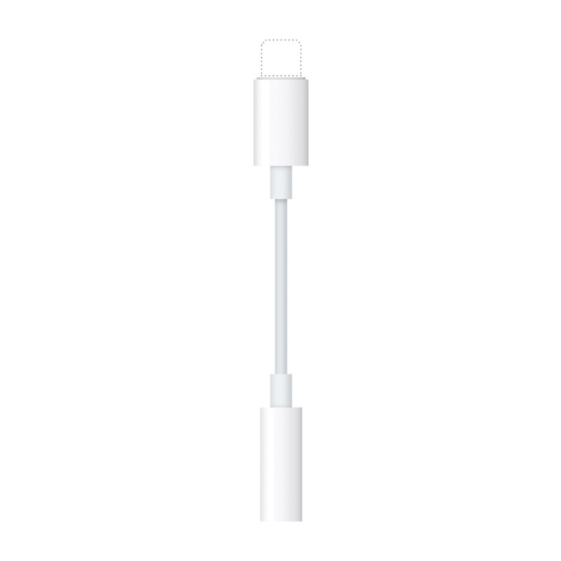 Suitable for Apple mobile phone headset lightning to 3.5mm adapter for live calls, listening to songs and audio adapter