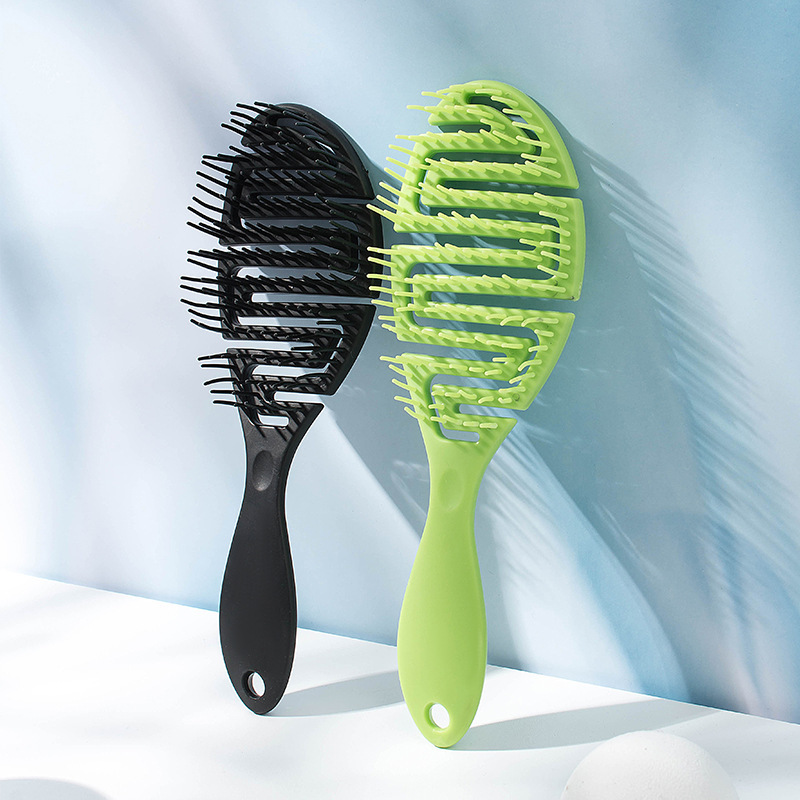 Household fluffy high Skull top shape rib comb women's special head scalp massage comb hollow mosquito repellent comb