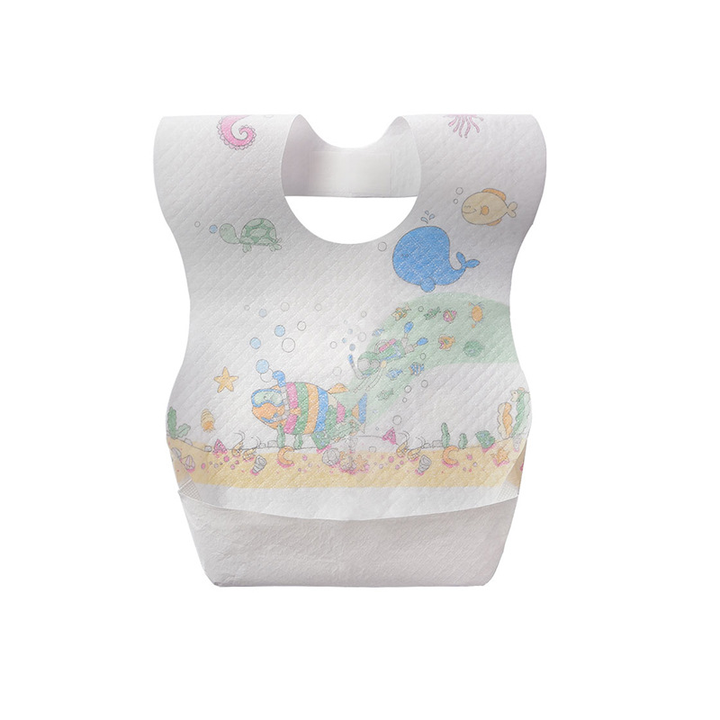 Baby Disposable bib baby saliva towel non-woven waterproof dirty portable eating baby bib