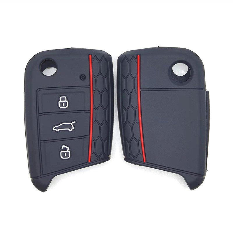 Suitable for VW Volkswagen Lingdu Golf 7 Touran L Jialv Tiguan L Tuang Silicone Key Snap Protective Cover