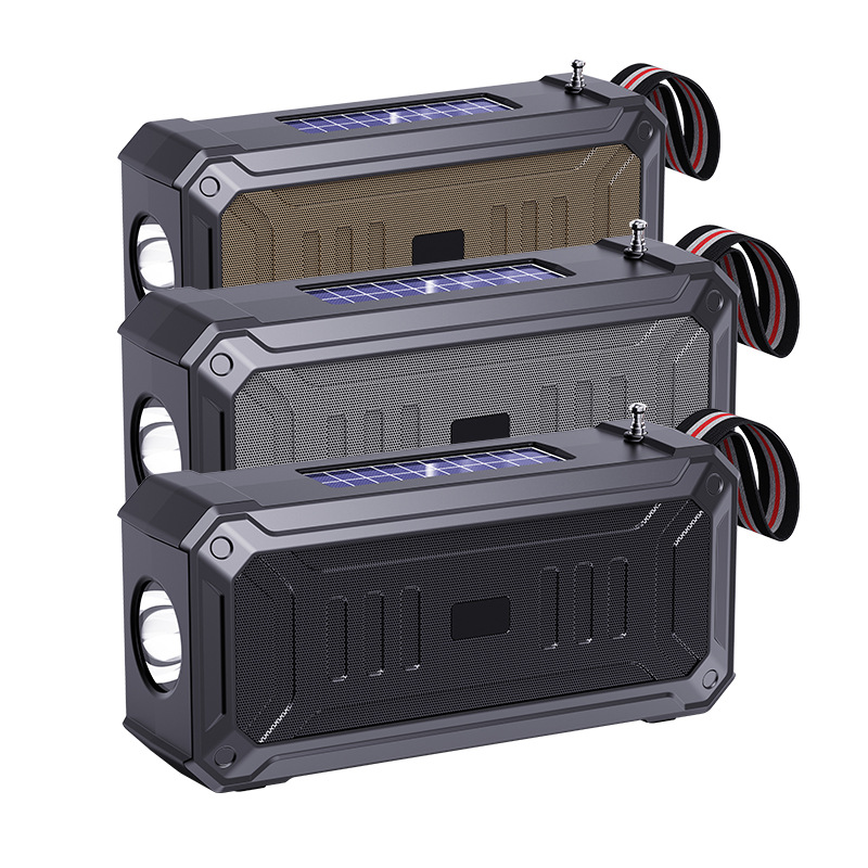 Dual Solar Bluetooth Audio Wireless Speaker Multifunctional Outdoor Portable Desktop Wireless Card Small Speaker