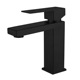 Small black square basin faucet (without hose)