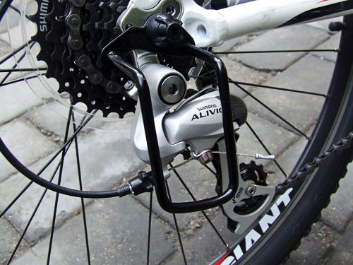 Mountain bike puller bicycle rear dial protector frame riding transmission protection frame bicycle rear pull accessories
