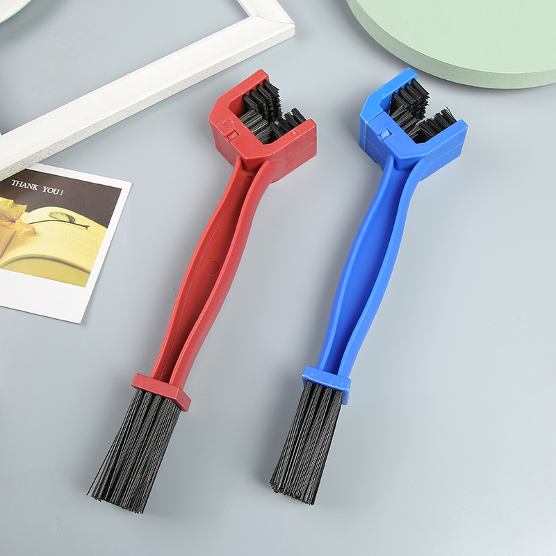 Supply three-sided chain cleaning brush bicycle chain brush motorcycle chain bristles brushing plate cleaning large brush