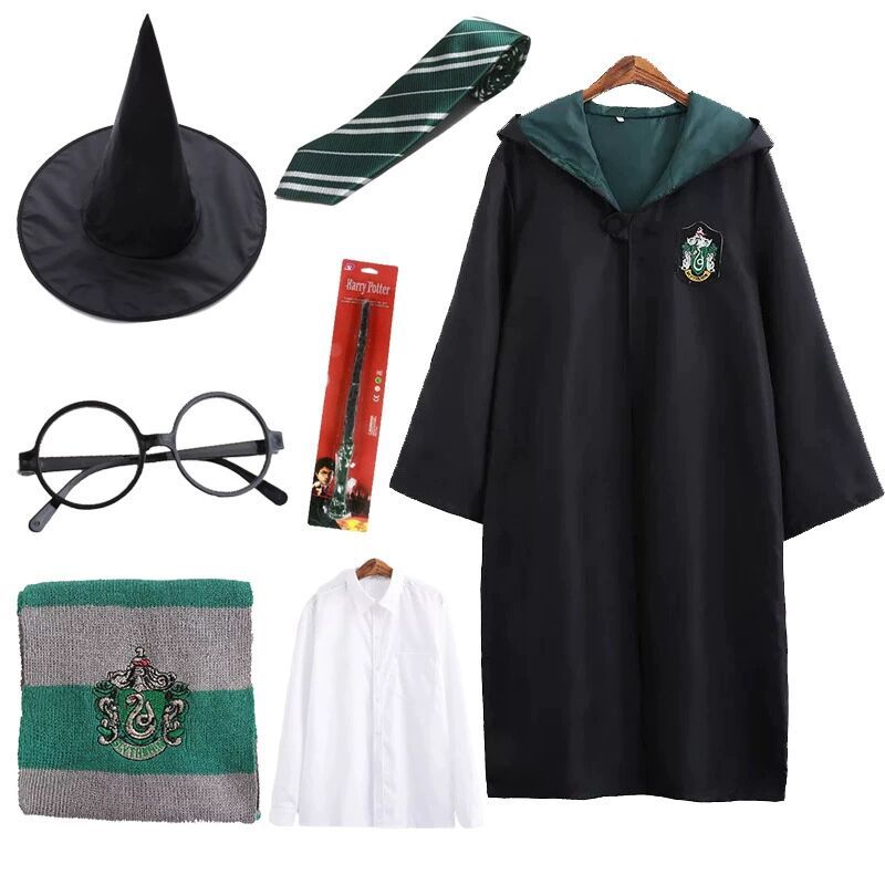 Harry Potter Costume Magic Robe College cos Costume Halloween Cloak Cape Children Cosplay Performance Costume