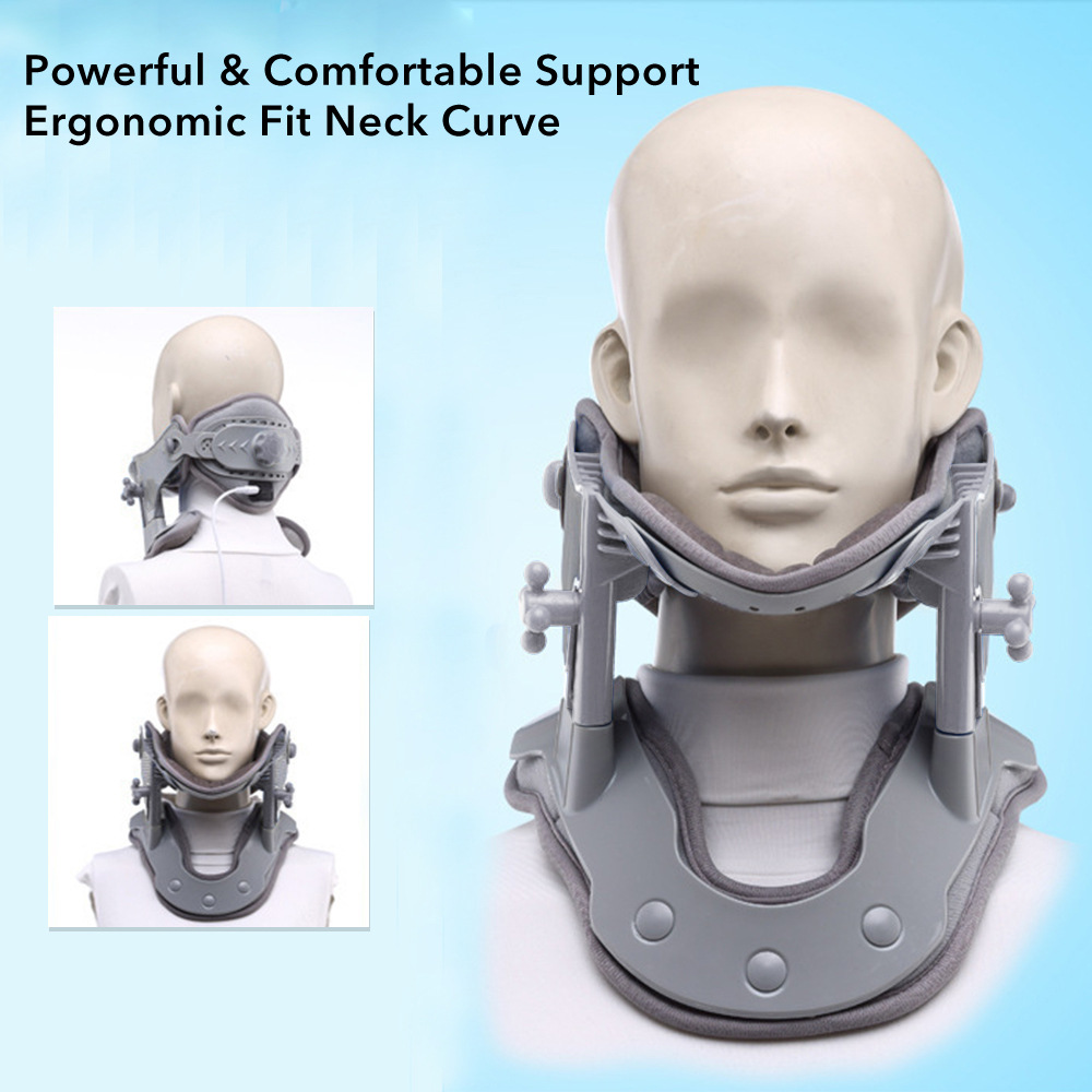 Cross-border offering neck brace cervical vertebra retractor heatable physiotherapy instrument cervical vertebra adjustable correction belt cervical vertebra fixator
