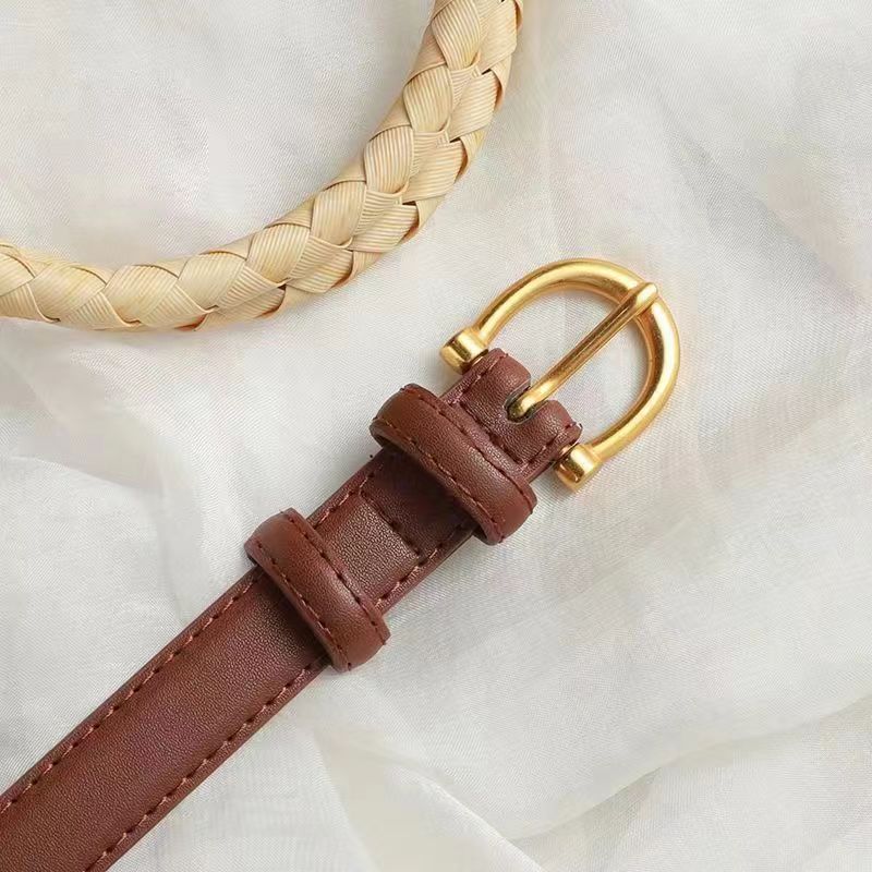 Curea simplă, all-match, pentru femei, curea pentru blugi, pantaloni, stil coreean, stil vintage, elegant, decorativ, costum_voghion.com