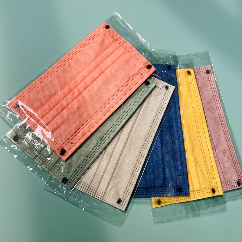 Wholesale disposable masks independent high-value three-layer disposable net red stereo masks white blue