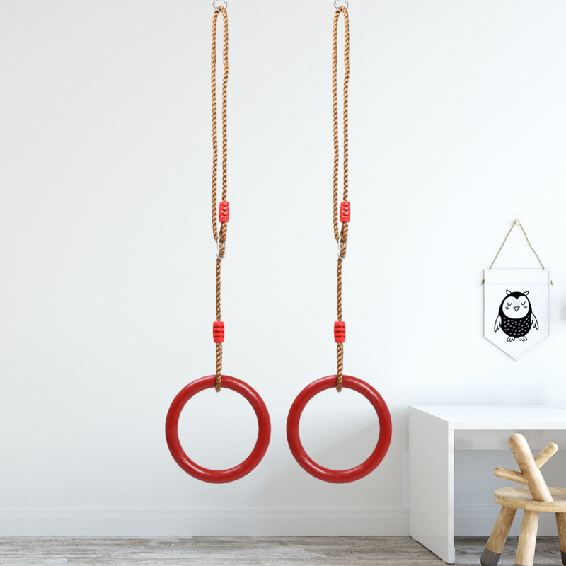 Red House Amazon outdoor indoor climbing plastic round ring with long rope outdoor children swing