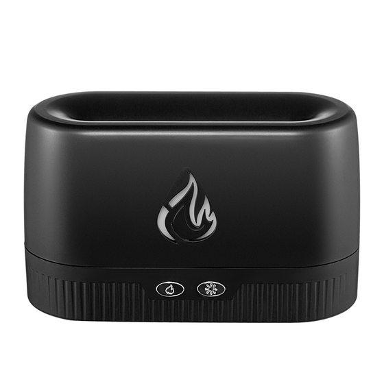 Cross-border new desktop simulation flame aroma diffuser usb diffuser home office colorful atmosphere light humidifier