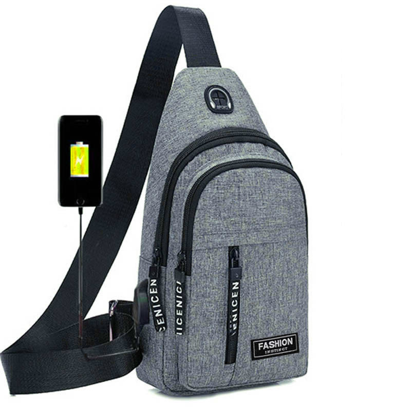 2021 New Arrival Men's Oxford Cloth Chest Bag Multifunctional Sports Outdoor Leisure Shoulder Bag Crossbody Bag