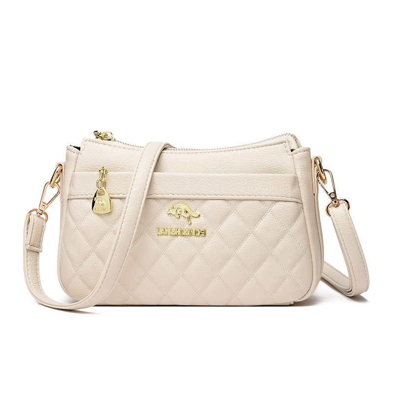 Bag women's 2023 new messenger bag middle-aged women's bag shoulder bag embroidery thread ladies mother small square bag a generation of hair