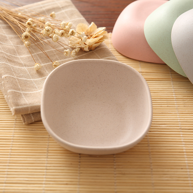 Tableware Bowl Butterfly Plate Spitting Bone Dish Small Plate Hot Pot Seasoning Soy Sauce Dish Simple Bamboo Fiber Sauce Dish