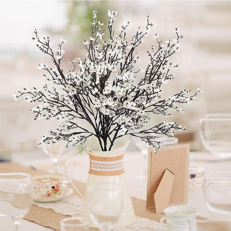 Amazon Cross Border Artificial Flower Gypsophila Silk Flower Dried Flower Wedding Restaurant Decoration Office Party Wedding