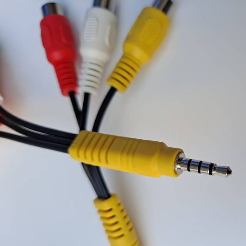 3.5mm to 3rca Audio Video Four AV Line One Three 3rca Set Top Box TV Box Player Line