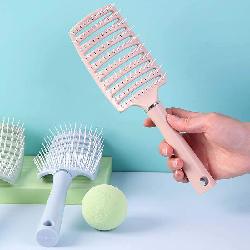 Fluffy Big Bend Comb Styling Comb Hair Special Big Bend Makeup Comb Massage Comb Wide Teeth Comb Curved Nine Rib Comb